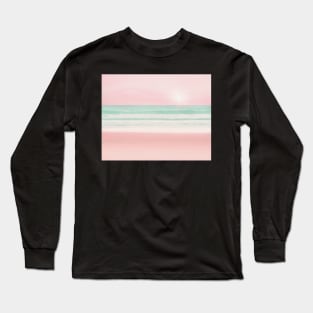 Beach in Cotton Candy, Sun rise East Ocean Long Sleeve T-Shirt